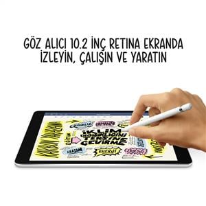 iPad 9.Nesil 256GB Wi-Fi 10.2''Retina Ekran iPadOS Tablet Space Gray