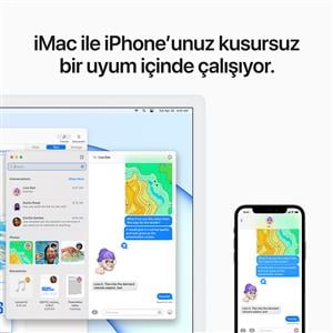 APPLE MGPC3TU/A iMac M1 8C CPU 8C GPU 8 GB 256 GB SSD 24" - GÜMÜŞ