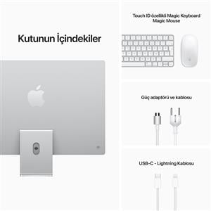 APPLE MGPC3TU/A iMac M1 8C CPU 8C GPU 8 GB 256 GB SSD 24" - GÜMÜŞ