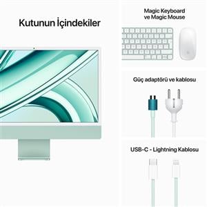 APPLE MQRA3TU/A iMac M3 8C CPU 8C GPU 8 GB 256 GB SSD 24" - YEŞİL