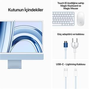 APPLE MQRQ3TU/A iMac M3 8C CPU 10C GPU 8 GB 256 GB SSD 24" - MAVİ