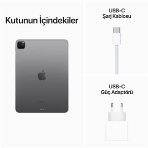 iPad Pro 4.Nesil 128GB WIFI 11''Liquid Retina Ekran iPadOS Tablet Uzay Grisi