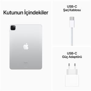 iPad Pro 4.Nesil 512GB WIFI 11''Liquid Retina Ekran iPadOS Tablet Gümüş