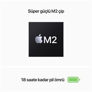 MacBook Air MLXW3TU/A M2 8Gb-256Gb Ssd-Liquid Retina-13.6inc-Uzay Grisi