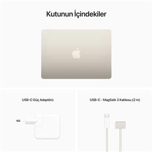 MacBook Air MLY13TU/A M2 8Gb-256Gb Ssd-Liquid Retina-13.6inc-Yıldız ışığı