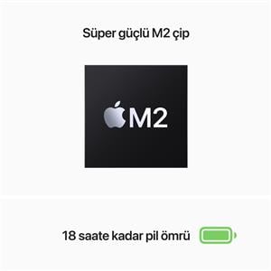 MacBook Air MLY33TU/A M2 8Gb-256Gb Ssd-Liquid Retina-13.6inc-Gece Yarısı