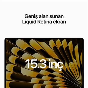 MacBook Air MQKU3TU/A M2 8Gb-256Gb Ssd-Liquid Retina-15.3inc-Yıldız ışığı