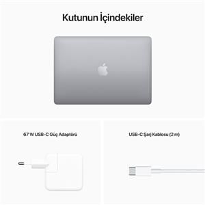 MacBook Pro MNEH3TU/A M2 8Gb-256Gb Ssd-Retina-13.3inc-Uzay Grisi