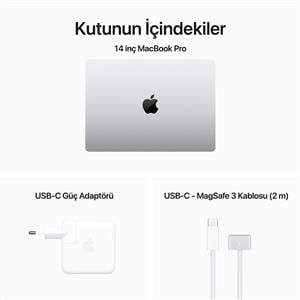 MacBook Pro MR7J3TU/A M3 8Gb-512Gb Ssd-Liquid Retina-14inc-Gümüş