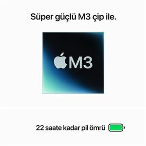 MacBook Pro MR7J3TU/A M3 8Gb-512Gb Ssd-Liquid Retina-14inc-Gümüş